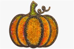 Epoxy; Pumpkin Suncatcher